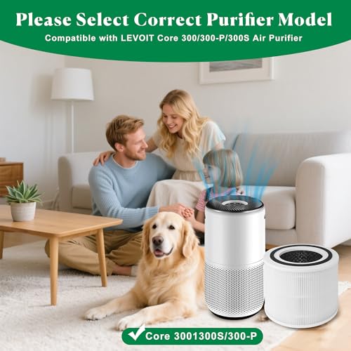 2 piezas Filtro de Repuesto Purificadores de Aire para Levoit Core 300, 300S, 300-RF de Repuesto, 3 en 1 Filtro H13 HEPA Filtros de Carbón Activado, elimina el 99% del polvo y las partículas - imagen 3