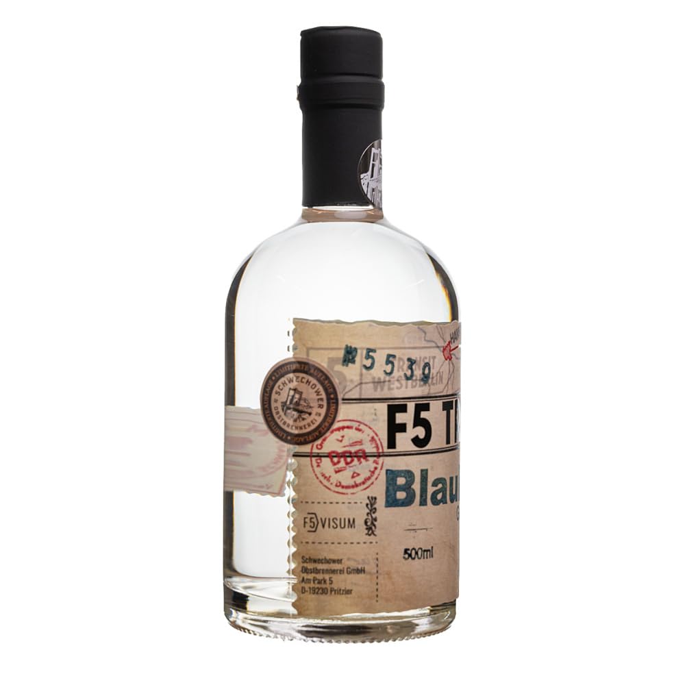 Blaubeere Geist 6x0.5l (40% Vol) No. 5339 - RATION | Blaubeergeist | 6 Flaschen a 500ml | Schwechower Brennerei (1229)