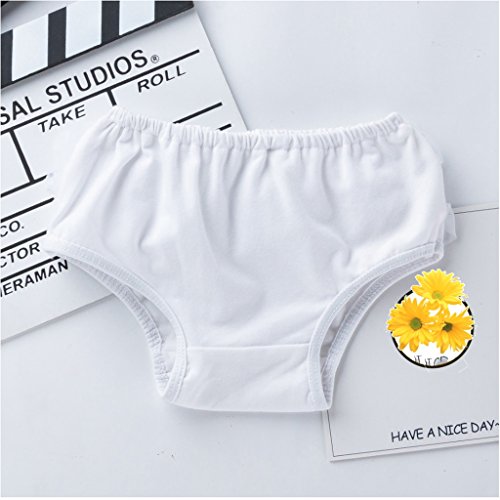 NEWMIND 2pcs Roupas de Bebê Menina Plissado Rendas Calças Shorts Bloomers Fralda Fralda Capa