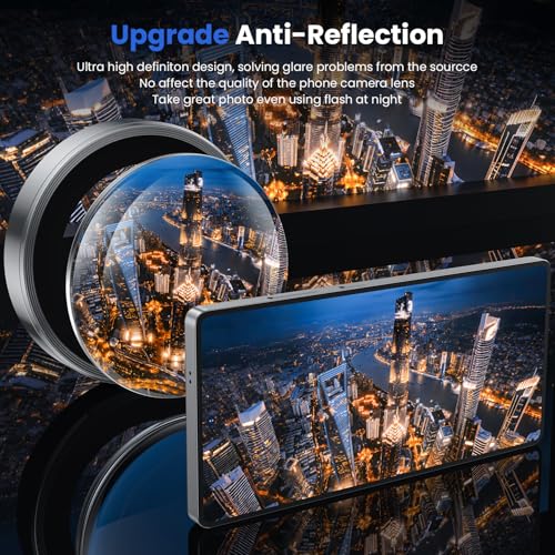 Image of WSKEN for Samsung Galaxy S25 Ultra Camera Lens Protector - Ultra Thin | Case Friendly, 9H Shatterproof Tempered Glass, Anti Scratch Metal Circle, Camera Screen Protector Cover Accessories, Silver