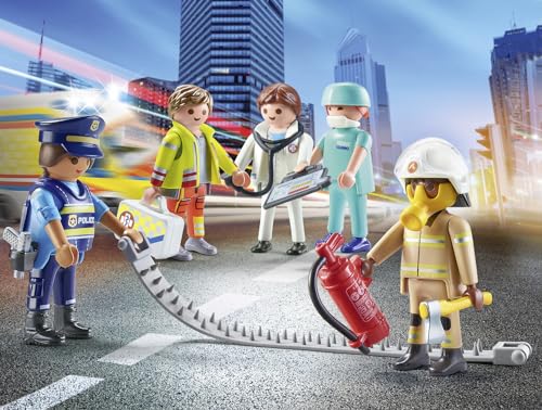 Playmobil 71400 My Figures: Héros du Quotidien, 5 Personnages avec Plus de 1000 Combinaisons possibles, avec de Nombreux Accessoires pour Une créativité Infinie. Jouet éducatif dès 5 Ans