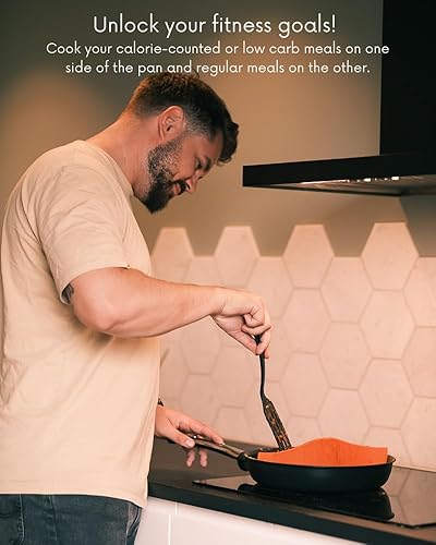 Miniatura 4 de Meno Splitten - Divisor multiusos de silicona flexible de grado alimenticio para separar y cocinar alimentos, fácil de usar y limpiar, sin BPA, apto