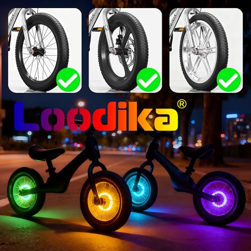 LOODIKA Rechargeable Bike Wheel Lights