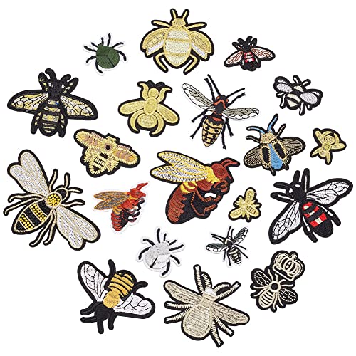 Nbeads 8 Pcs Broderie Dentelle Dorée - Patchs Fleurs Et Feuilles à Coudre Ou Fer