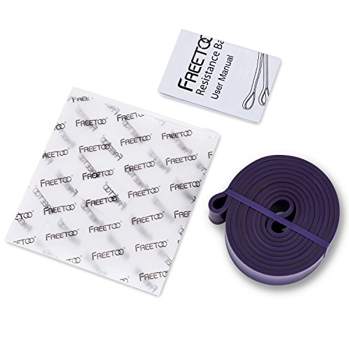 image for FREETOO Pull Up Bands for Women & Men [100% Natural Latex] Light Resis