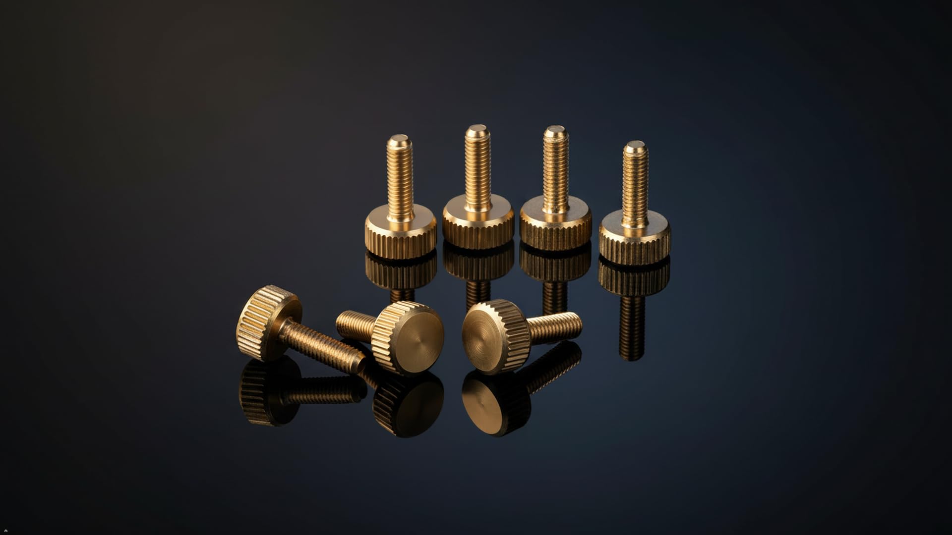 PrecisionGeek Viti zigrinate M3 x 10mm Ottone - 10 pz