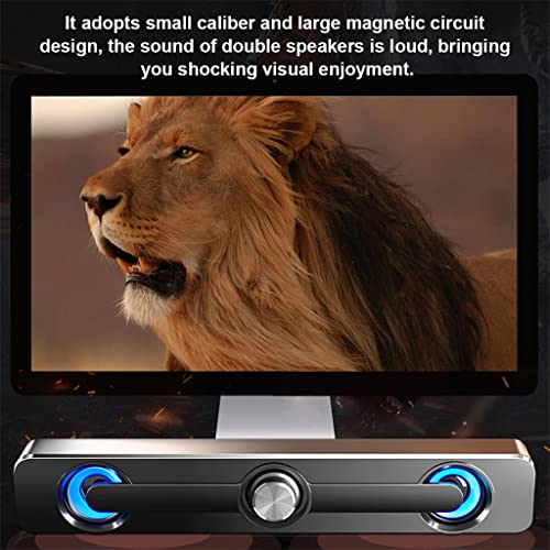 Haut-parleur d'ordinateur USB surround avec caisson de basses PC filaire - 4