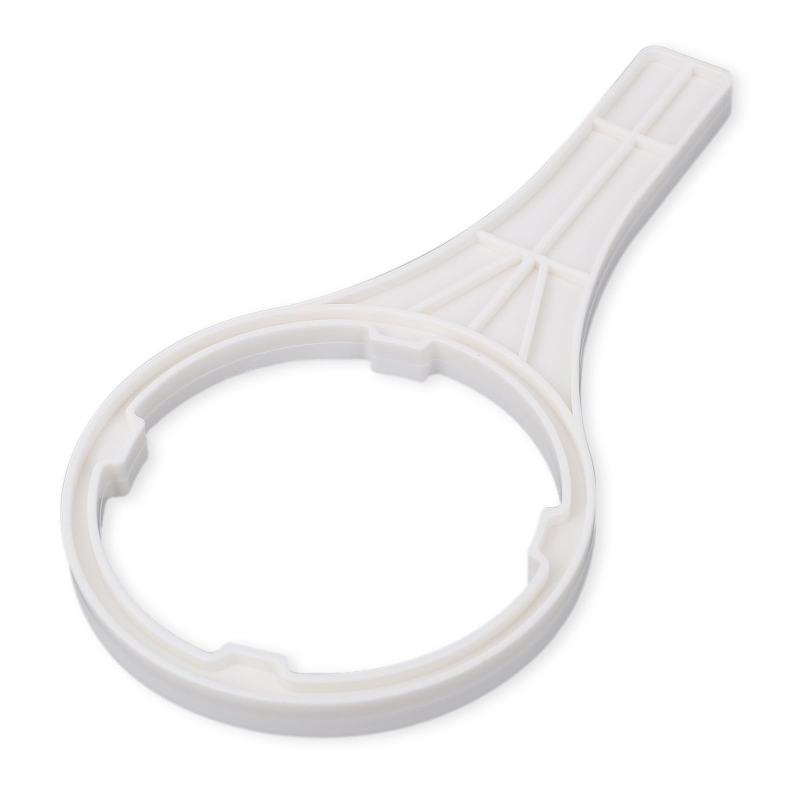 Lyreh Durable Water Filter Wrench for Big Blue Style Filter Slim Housings, 4.09in/10.4cm Inner Diameter Opener Wrench for Whole House Water Filters Systems Using 10" or 20" Cartridges(White)