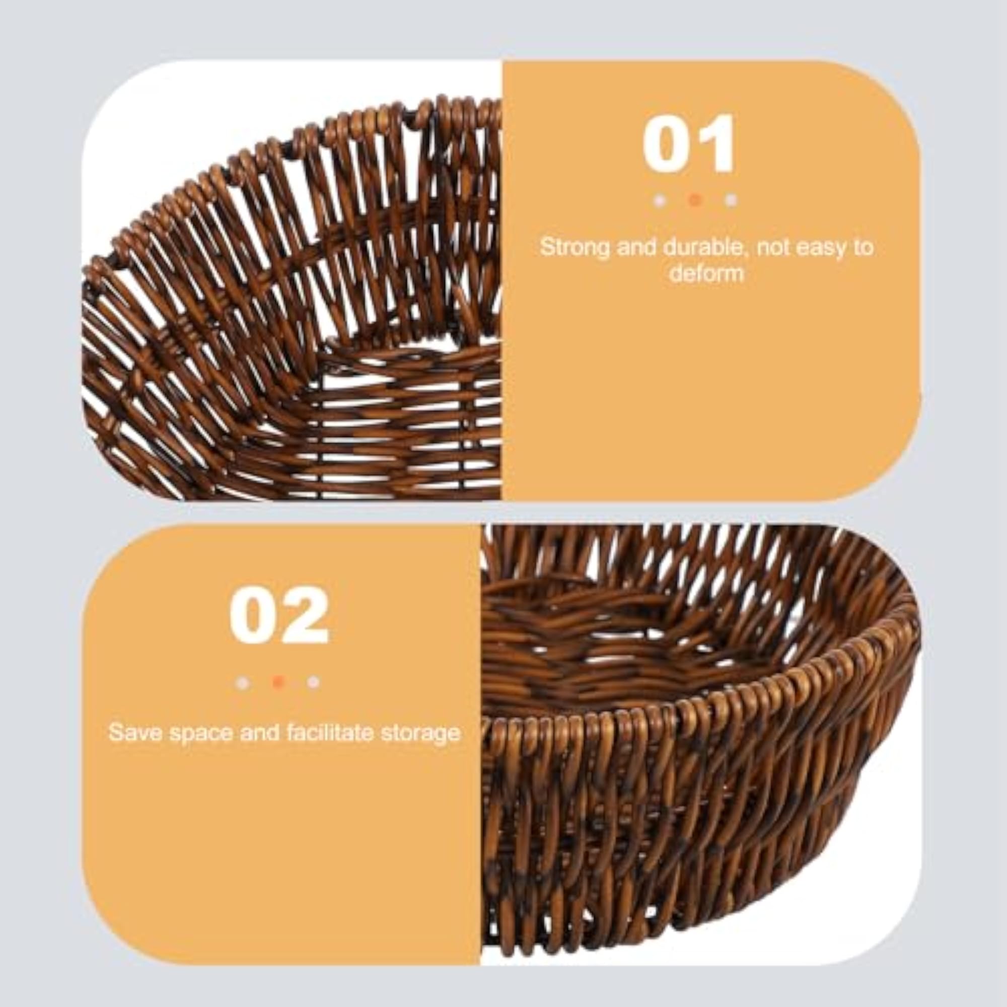 Woven Storage Basket for Fruit Snacks Serving