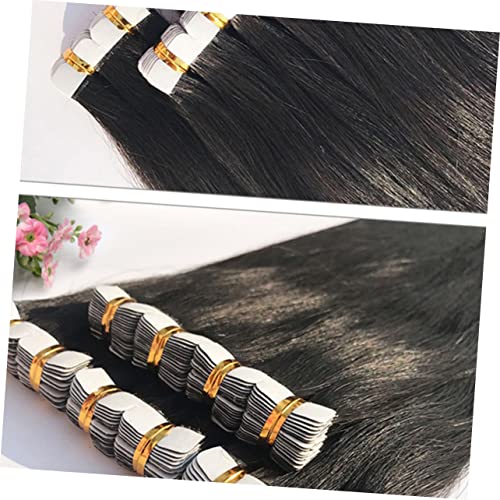 Baluue 5 Unidades Extensões Cabelo Reais Apliques Para Extensão Cabelo Faixas Cabelo Perucas Feminin