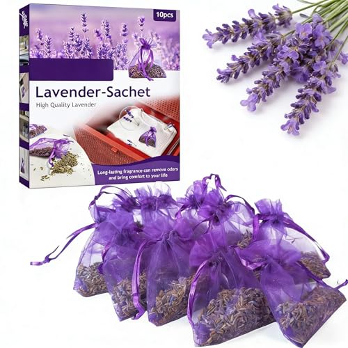 Sachets de Lavanda Natural 100%, Aroma Duradero, 10 Piezas miniatura 1