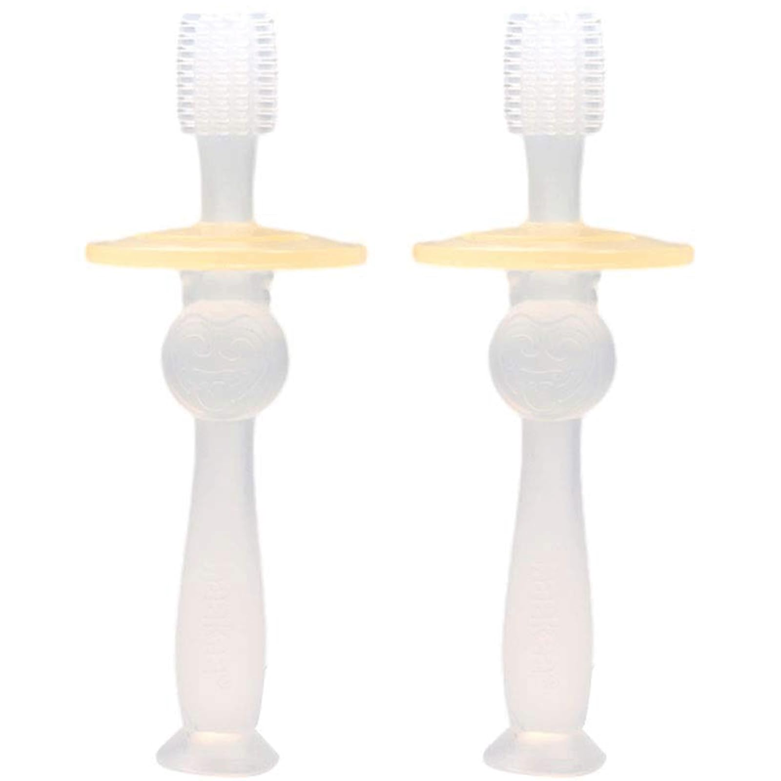 Cura Orale Spazzolino da Denti per Bambini, spazzolino da Denti per Bambini dai 6 ai 24 Mesi, spazzolino Manuale in Silicone Morbido al 100% per Uso Alimentare a 360° Regalo