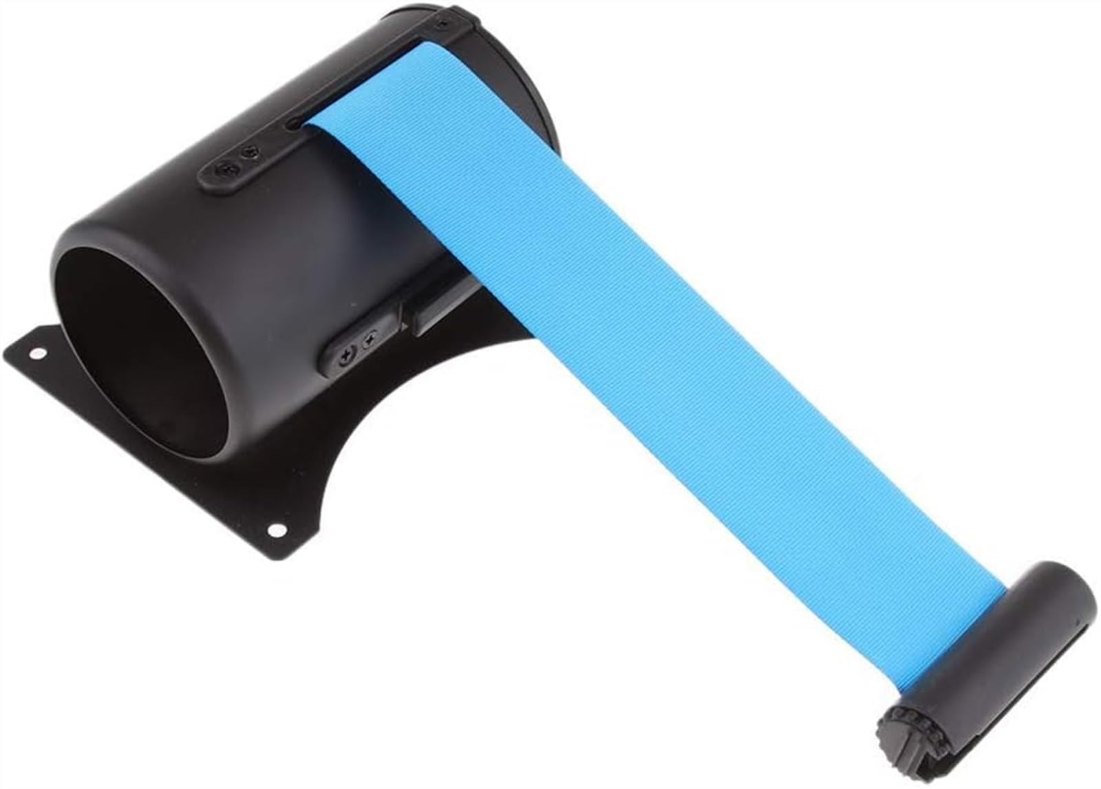 Barriera retrattile con nastro in acciaio blu da 5 m, ideale per musei, cinema, eventi e controllo della folla, durevole, sicuro e facile da usare