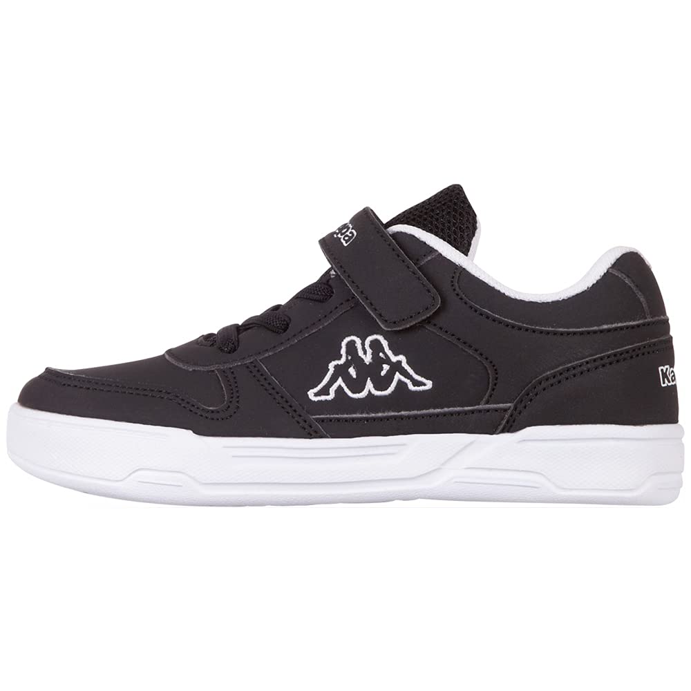 Kappa Unisex Children's Dalton Ice Kids Trainers, 1110 Black White, 10.5 UK Child