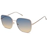 Trendy Oversized Square Metal Frame Sunglasses for Women Men Retro Big Flat Lens UV Protection Sunglasses SJ1146