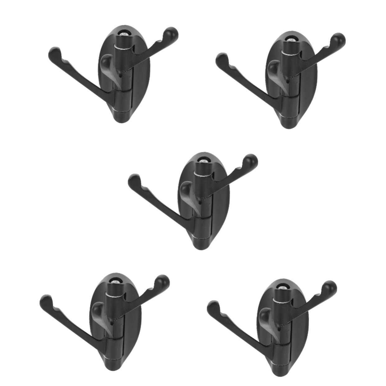 Tofficu 5 Pezzi Gancio da Muro con Bracci Rotanti per Asciugamani Pratico e Resistente per Cucina e Bagno Facile e Design Elegante
