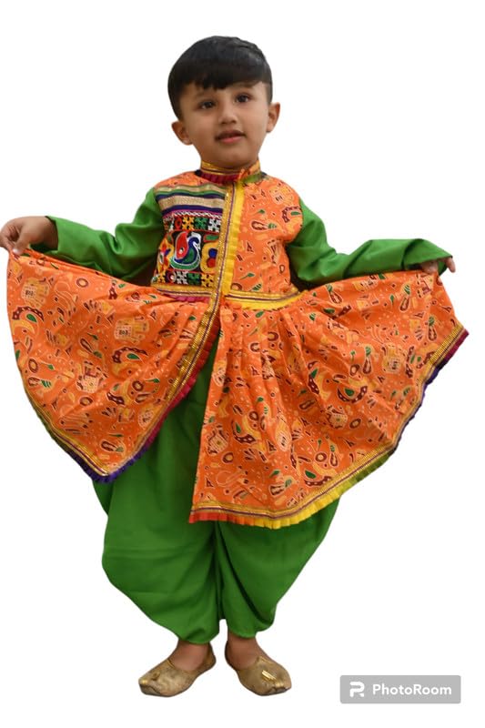 Image of Aglare Gujarati Kedia Dhoti Dress For Boys,kedia,Kurta set for boys small and adult,STITCHED or