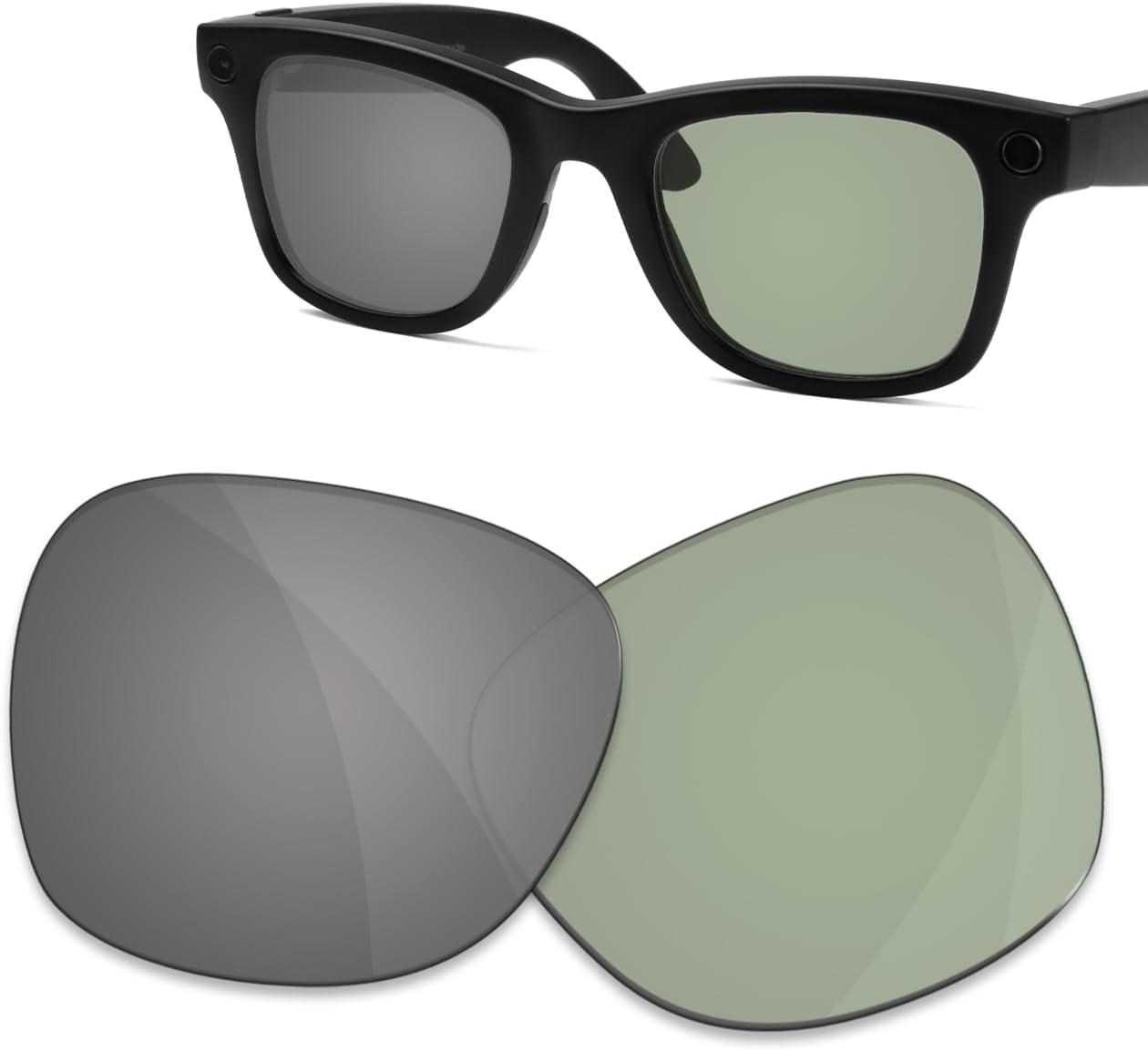Replacement Lenses for Ray-Ban Meta Wayfarer RW4006 | RW4008 | RW4012 50-53mm Smart Frame