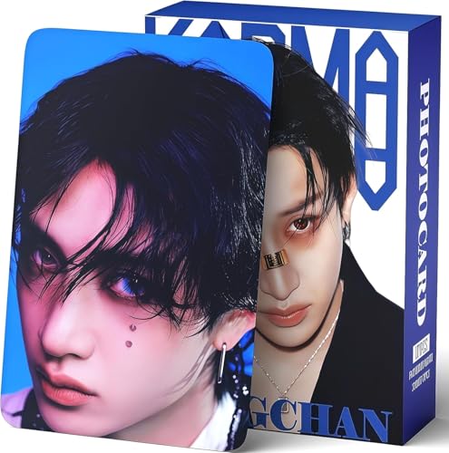 Stray Kids Photocards 127 PCS Stray Kids KARAMA Photo Cards Stray Kids Dominate World Tour Photocards lomo Card Gift Lomo Cards Merch for Stray Kids Boys and Girls (Bang Chan)