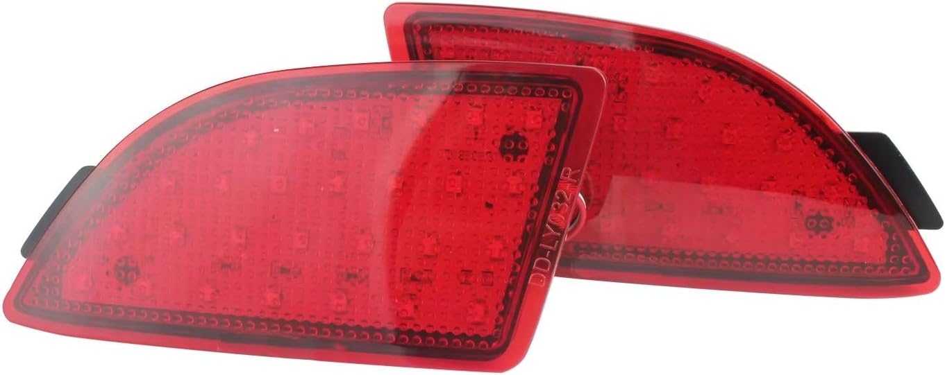 Rear Bumper Tailgate Reflector Compatible With Mazda For 3 For Axela BL 5D 2009-2010 2011 2012 Red Lens Rear Bumper Tail Brake Stop Light Reflector OE BCW8515L0B