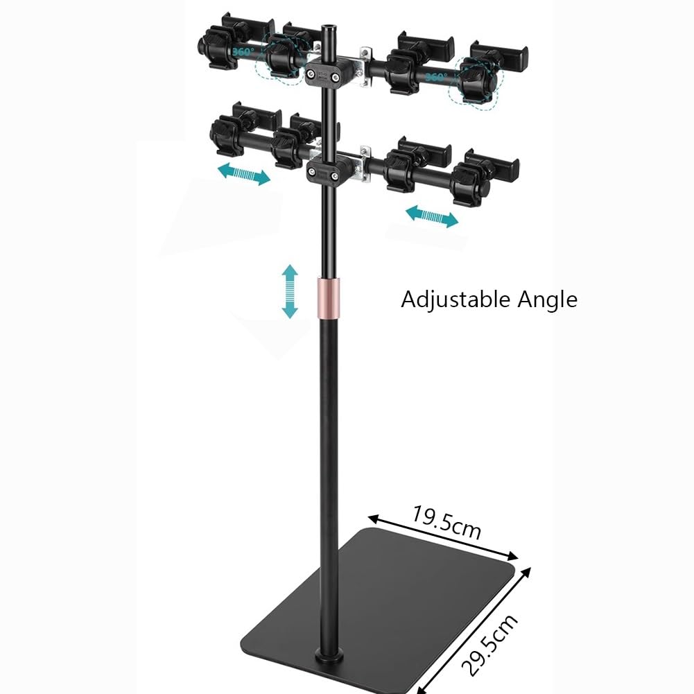 Soporte para teléfono celular para selfies y grabación, base estable para ver, cocinar, hacer ejercicio y hacer vlogs