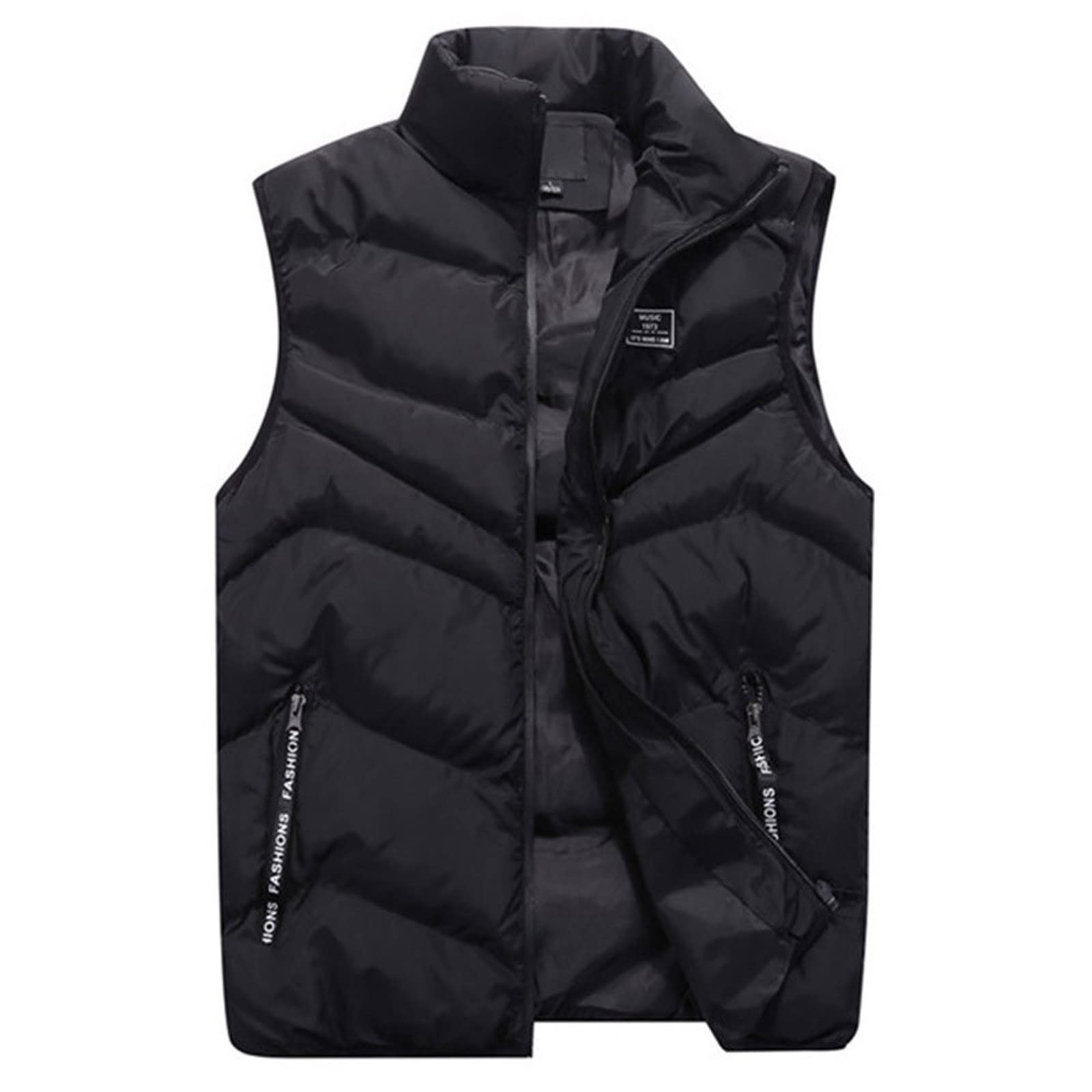 Ymosrh Mens Coats and Jackets Plus Size Fashion Stand Collar Color Waistcoat Vest Jacket Top Coat Sport Jackets