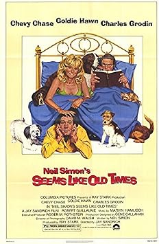 SEEMS LIKE OLD TIMES 1980 Original Authentic Movie Poster - 27x41 One Sheet - Single-Sided - FOLDED - Chevy Chase - Goldie Hawn - Charles Grodin - Robert Guillaume