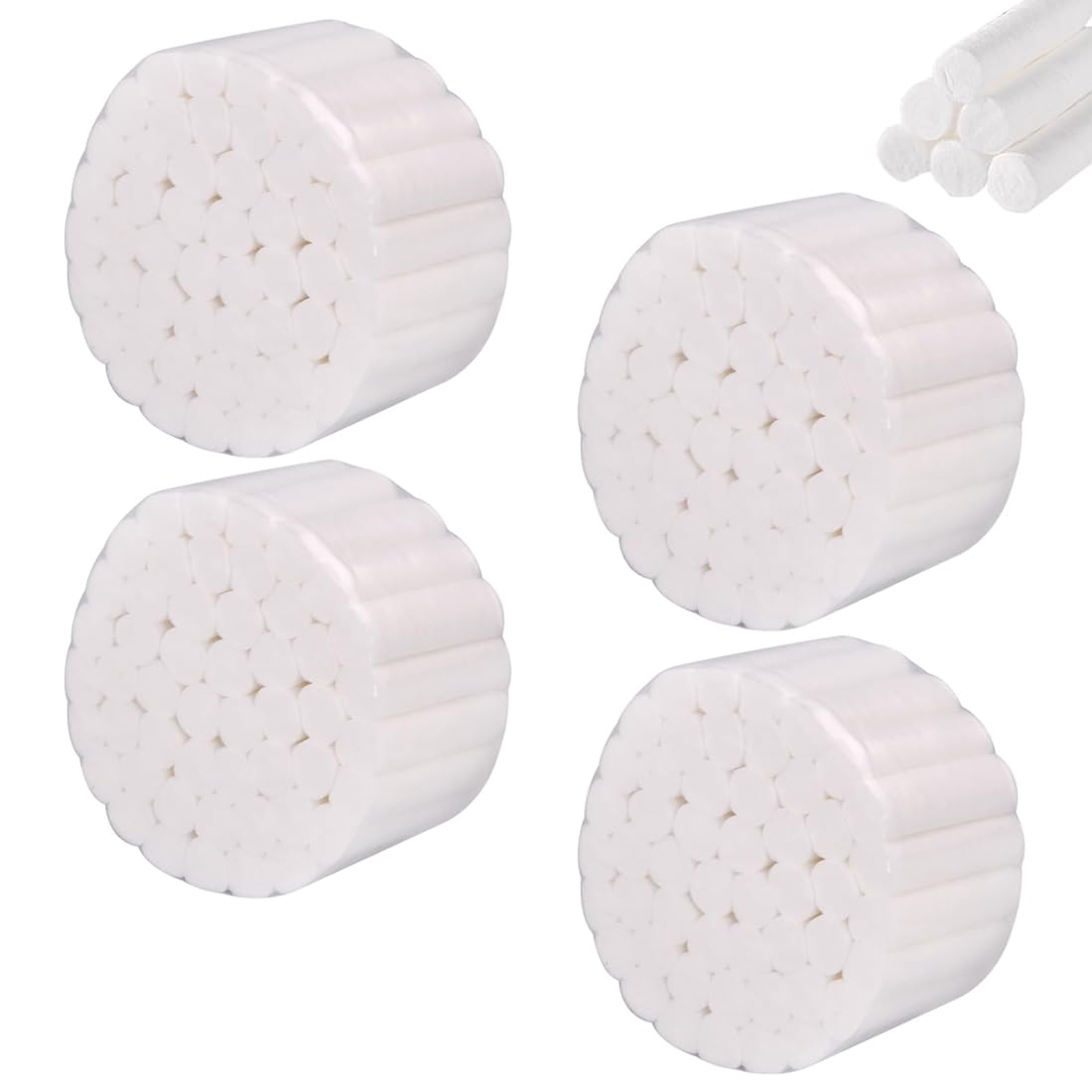 200 Pezzi Tamponi Nasali Emostatici, Tampone Monouso In Cotone, Forte Assorbente, Per Odontoiatria, Cura Delle Ferite E Arresto Del Sangue Dal Naso,Per Uso Quotidiano