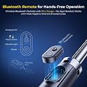 Digitek (DTR 630 SS) Extendable Tripod Selfie Stick with Fill Light, Quadpod Base, Wireless Remote, 5.25ft Max Height, 6-Section Adjustment, 360° Rotation, 1Kg Load, Compatible with Android & iPhone gallery image