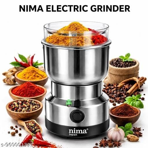 Stainless Steel Nima Mixer Grinder Multifunctional Electric Mini Blender Miksi Baby Food Coffee Chutney Masala Spice-picture-16