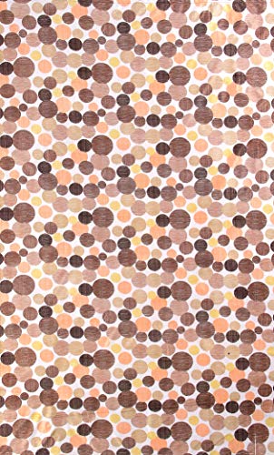 Image of Exporthub 2 Piece Fancy Blackout Modern Polyetser Eyelet Long Window Curtain-Brown (EHSPR694 64)