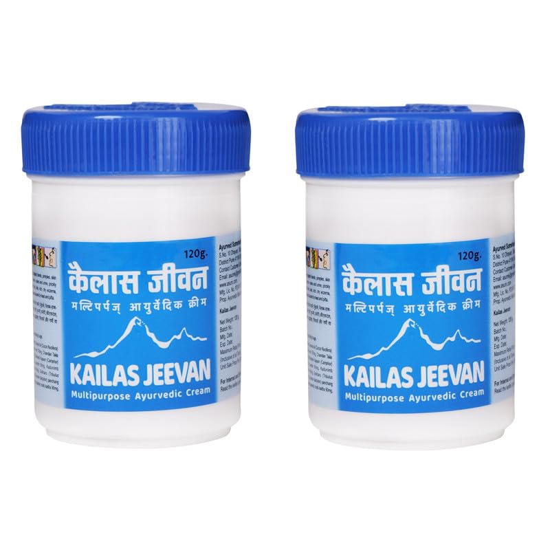 Kailas Jeevan Ayurvedic Cream for Burning Sensation - Soothes Eyes, Palms, Soles 120G (Pack of 2)-image-40