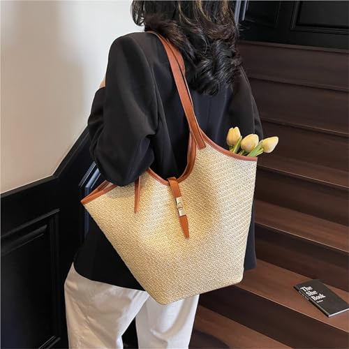 Summer Weaving Underarm Bag Beach Vacation Bags Handmade Casual Simple Portable Elegant For Seaside Holiday2