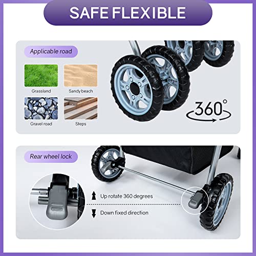 image for BestPet Pet Stroller Dog Cat Jogger Stroller for Medium Small Dogs Cat