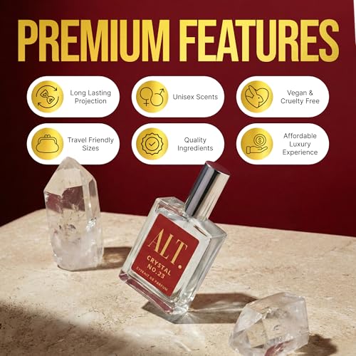 ALT. FRAGRANCES Crystal No. 23 – Inspired by Bac. Roug. 540, Unisex Perfume, Extrait de Parfum, Long Lasting Perfume for Men & Women with Jasmine, Amberwood & Cedar Notes, 60ml - Image 6