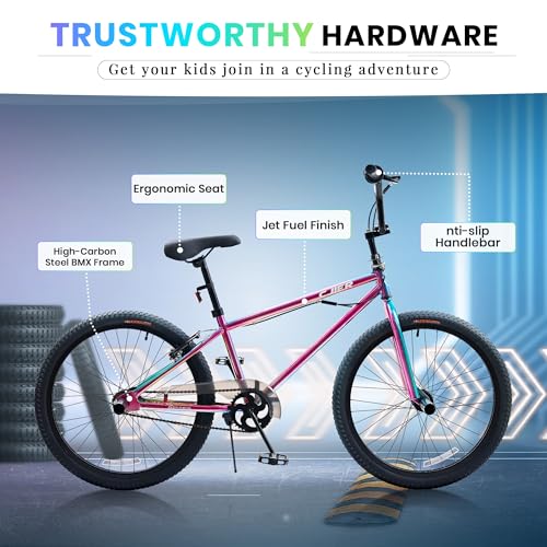 Pipleo BMX Bike, 20 24 inch Kids Bike, Bikes for Kids 6-14,