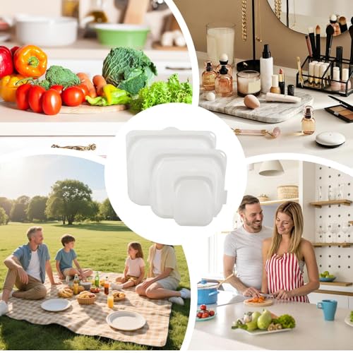 Bolsas de comida reutilizables de silicona para conservar queso y fruta sin resecarse 5