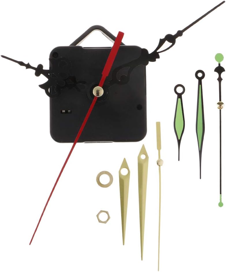 Baosity 3 Colors/Styles Hands Quartz DIY Wall Clock Movement Mechanism Battery Operated Parts Replacement Set