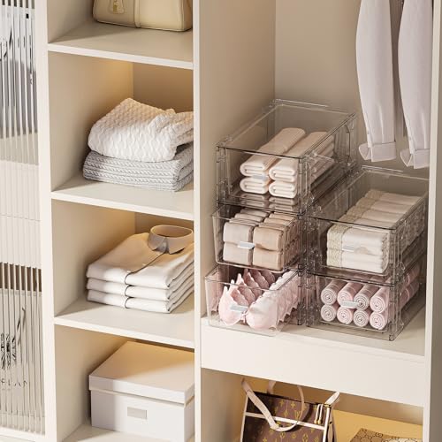 Image of clear Drawer-Type Plastic Storage Box Bins Organizer,Family First Aid Kits Medicine cabinet Box Organizer,Closet ,Shelf,Ointments, Adhesive Bandages,Cosmetics,Office Items (clear, ZZ6L)