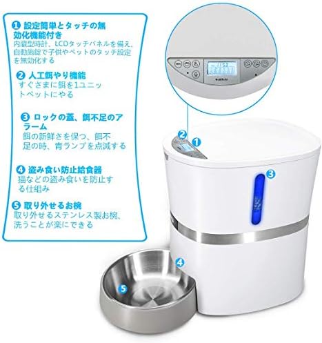 新発売 Honeyguaridan 小型動物フード給餌機 安心2年保証サポート ステンレススチールペット 犬 猫 兎 自動ペット給餌器 Upgraded その他 Pty Life