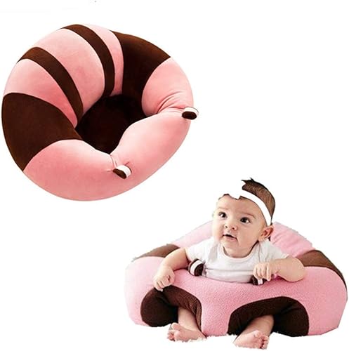 SealSee - Asiento de apoyo para bebé, sillón de felpa suave con forma de animal para aprender a sentarse, mantener la postura, cómodo para bebés de