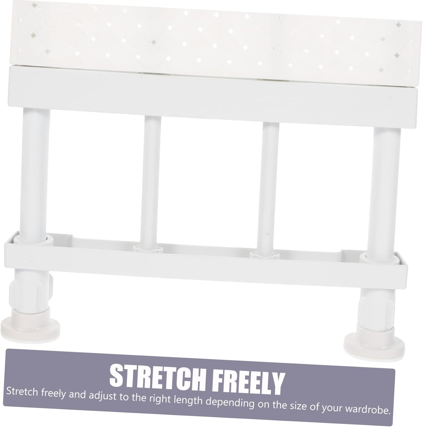Telescopic Frame Shelf Heavy Duty Telescopic Storage Non-Slip Wall Mount Shelf