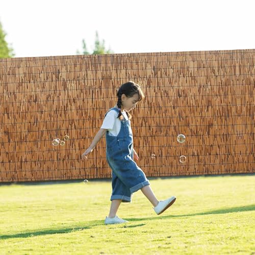 Naturale in Canna di Bamboo Arella in Bamboo Canniccio in bambù Naturale Stuoia di Bamboo for Recinzione Ombra for All'aperto Vecchio Recinto Patio Giardini Balconi Schermo Privacy Facile Tagliare