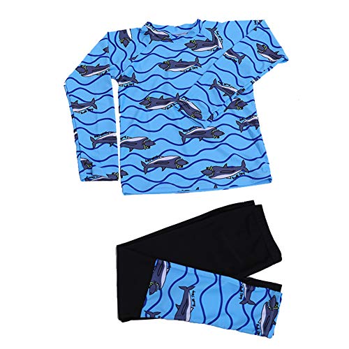 Monvecle Boys' Multi-Piece Short Sleeve Rashguard Swimming Tee Trunk Set Sunsuit UPF 50+ Protection