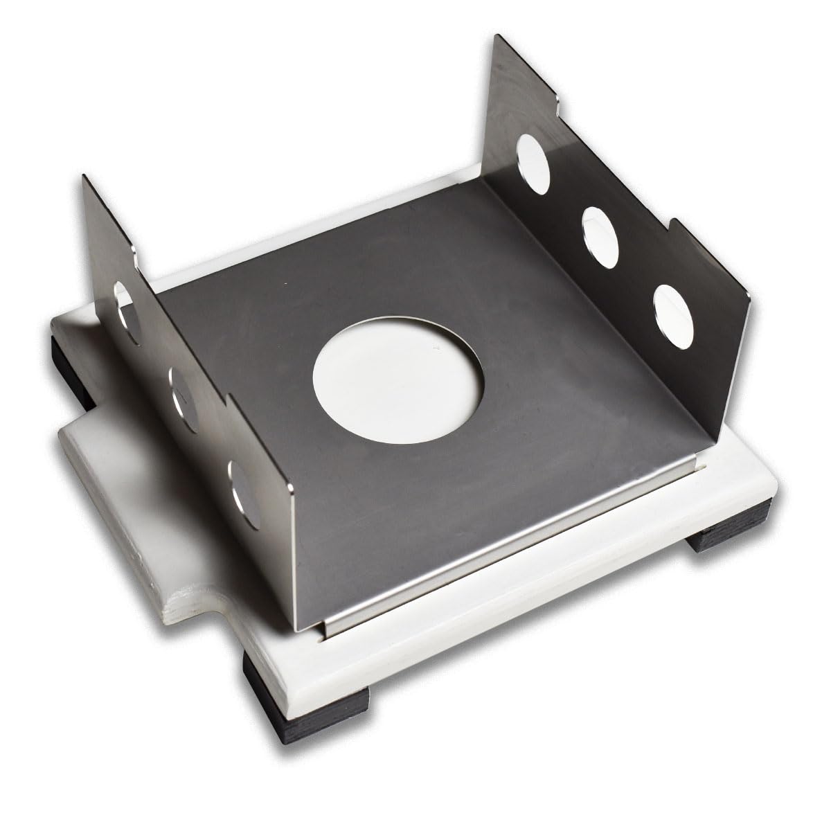 Pierre de cuisson volcanique pour la viande - Pierre de cuisson 20x20 - Fer à viande pour restaurants et particuliers - Modèle R 20x20 Deluxe avec pierre pour viande à la pierre