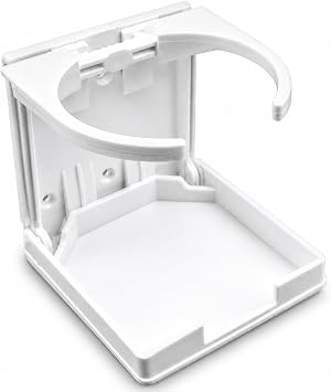 MARINE CITY Adjustable Arms Folding Cup Holder Durable, Space-Saving Design, Adjustable Arms