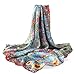 Produktbild prettystern Damen 90cm Kunstdrucke Jugendstil Buntes Malerei Seidentuch Gustav Klimt - Bauerngarten mit Sonnenblumen P636