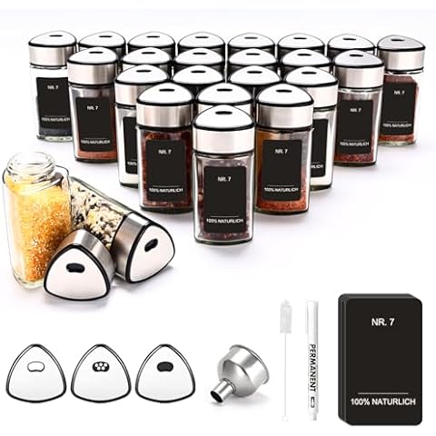 MRVNN Elegant Triangular Spice Jar Set Cover
