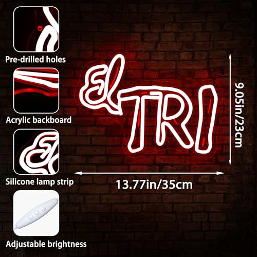 Image of Football Neon Sign for Wall Decor Soccer Team Logo LED Light for Man Cave | Dimmable football neon light, bedroom, bar, party, fans club wall decor, gifts for soccer team fans, size 13.7*9.0 in