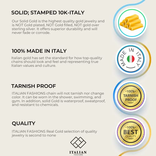 14K, 10K Yellow or White or Rose Solid Gold Italian Diamond Cut 0.8 mm-1.2 mm Rope and Mirror Cable Chain Necklace Thin & Strong gold chain Thin And Lightweight MADE IN ITALY4